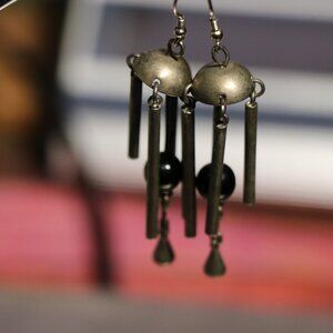 Woodstock Earchimes Antique Gold Finish